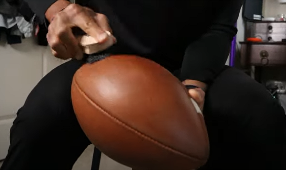 How To Make A Leather Football Tacky