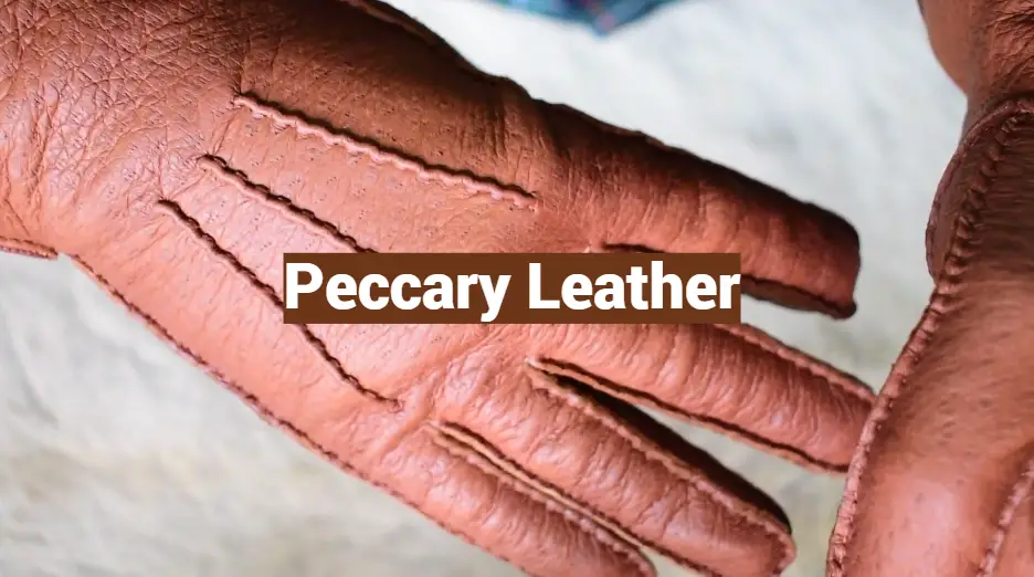Peccary Leather: Definition, Uses, Care and Maintenance