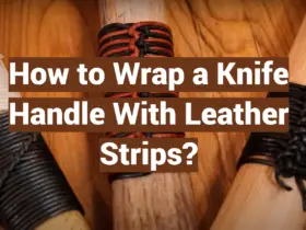 How to Wrap a Knife Handle With Leather Strips?