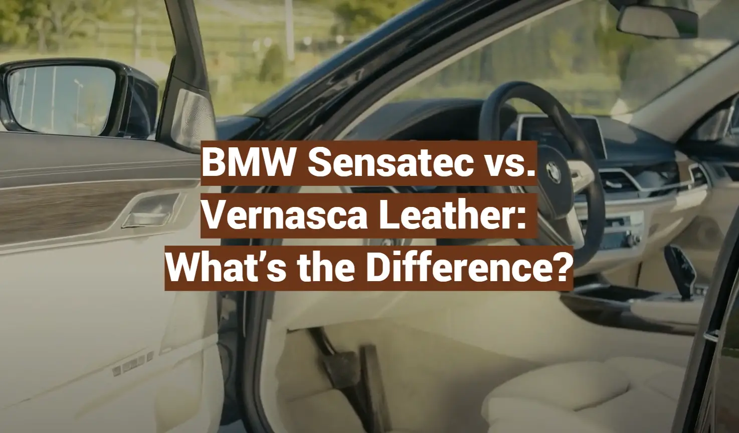 BMW Sensatec vs. Vernasca Leather: What’s the Difference?