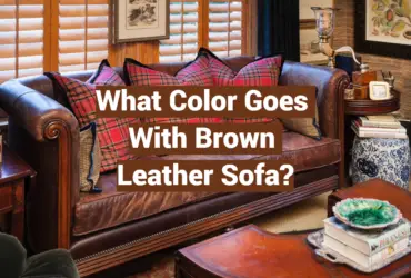 What Color Goes With Brown Leather Sofa?