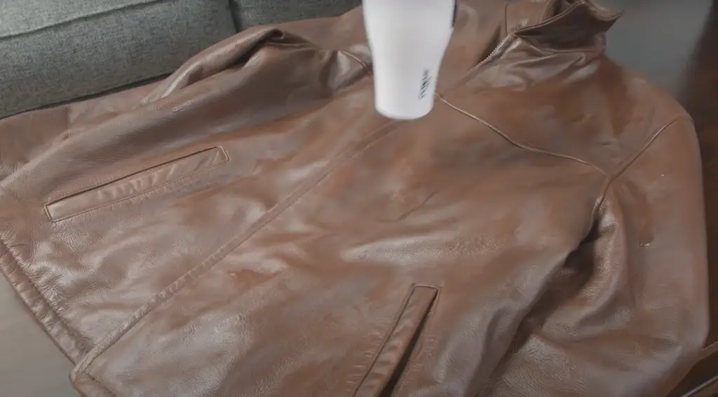 How do I clean and protect my leather jacket?