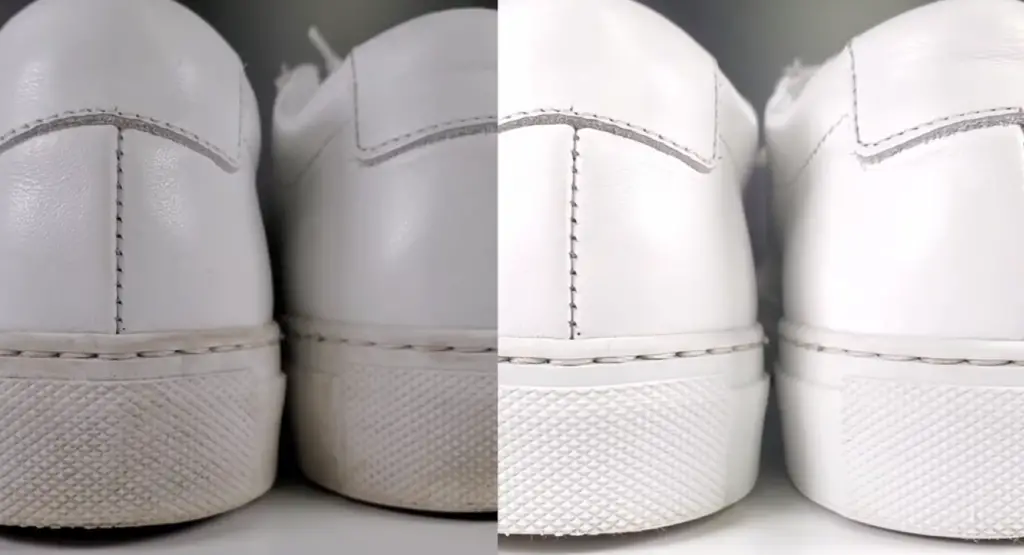 How do you clean real white leather?