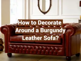 How to Decorate Around a Burgundy Leather Sofa?