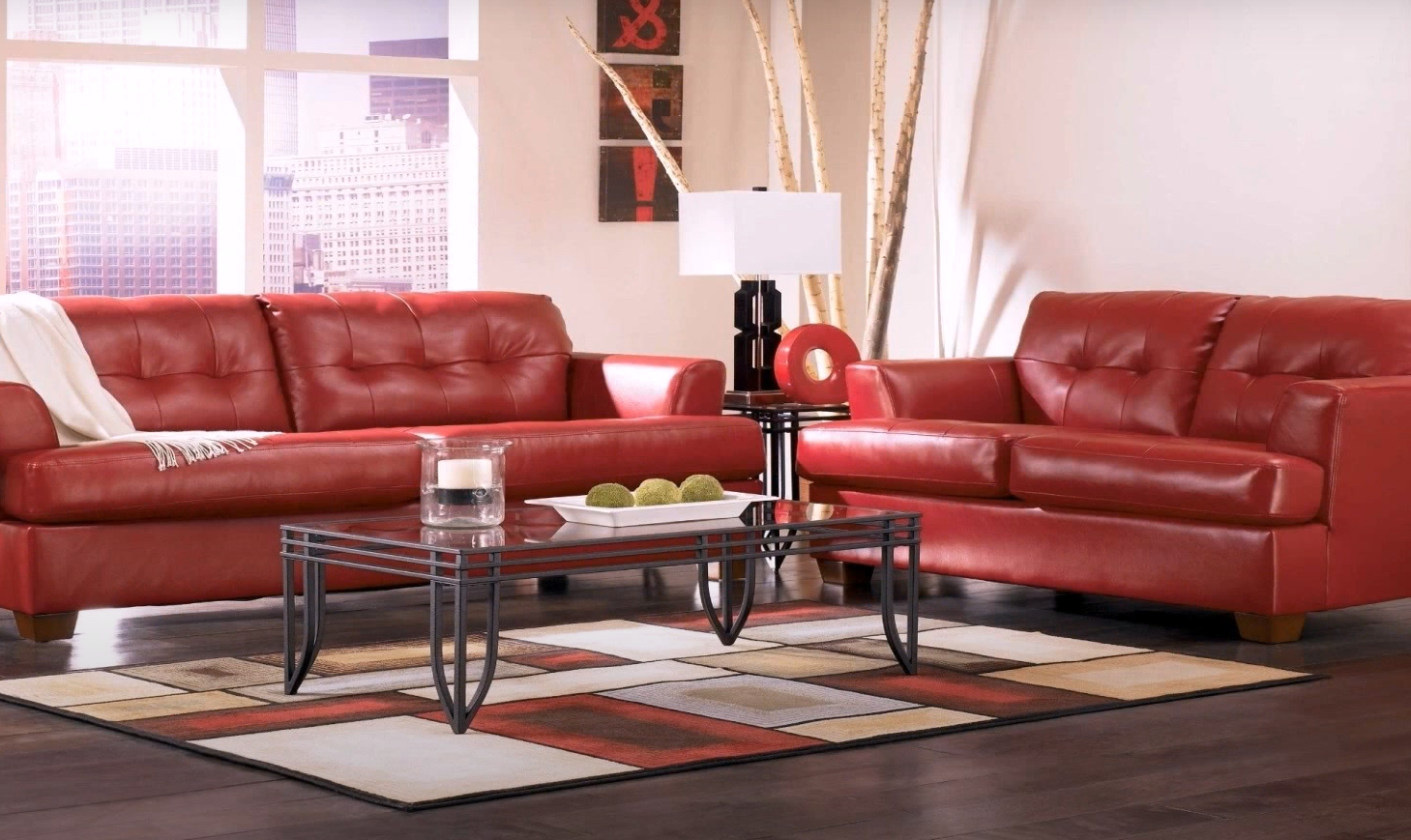 How to Decorate Around a Burgundy Leather Sofa? - LeatherProfy