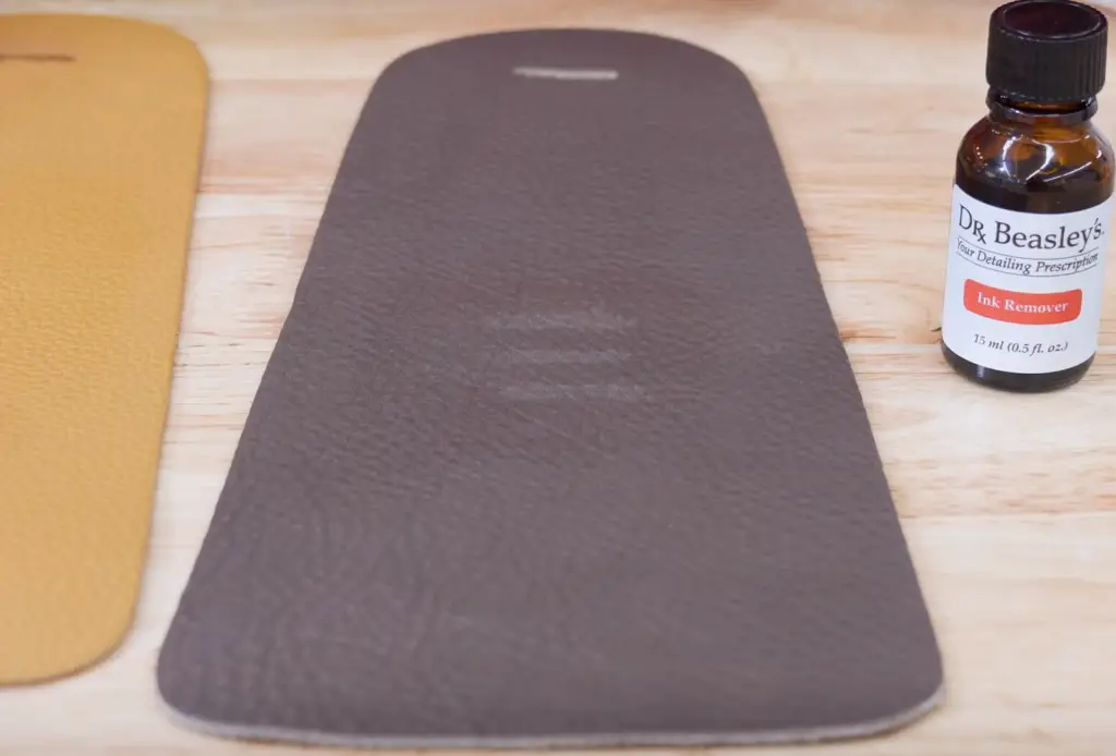What happens if you put vinegar on leather?