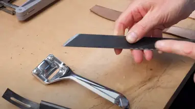 How to Thin Leather by Hand