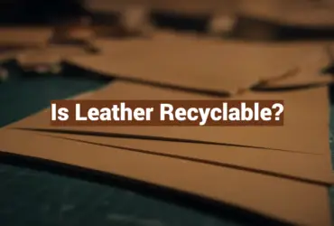 Is Leather Recyclable?