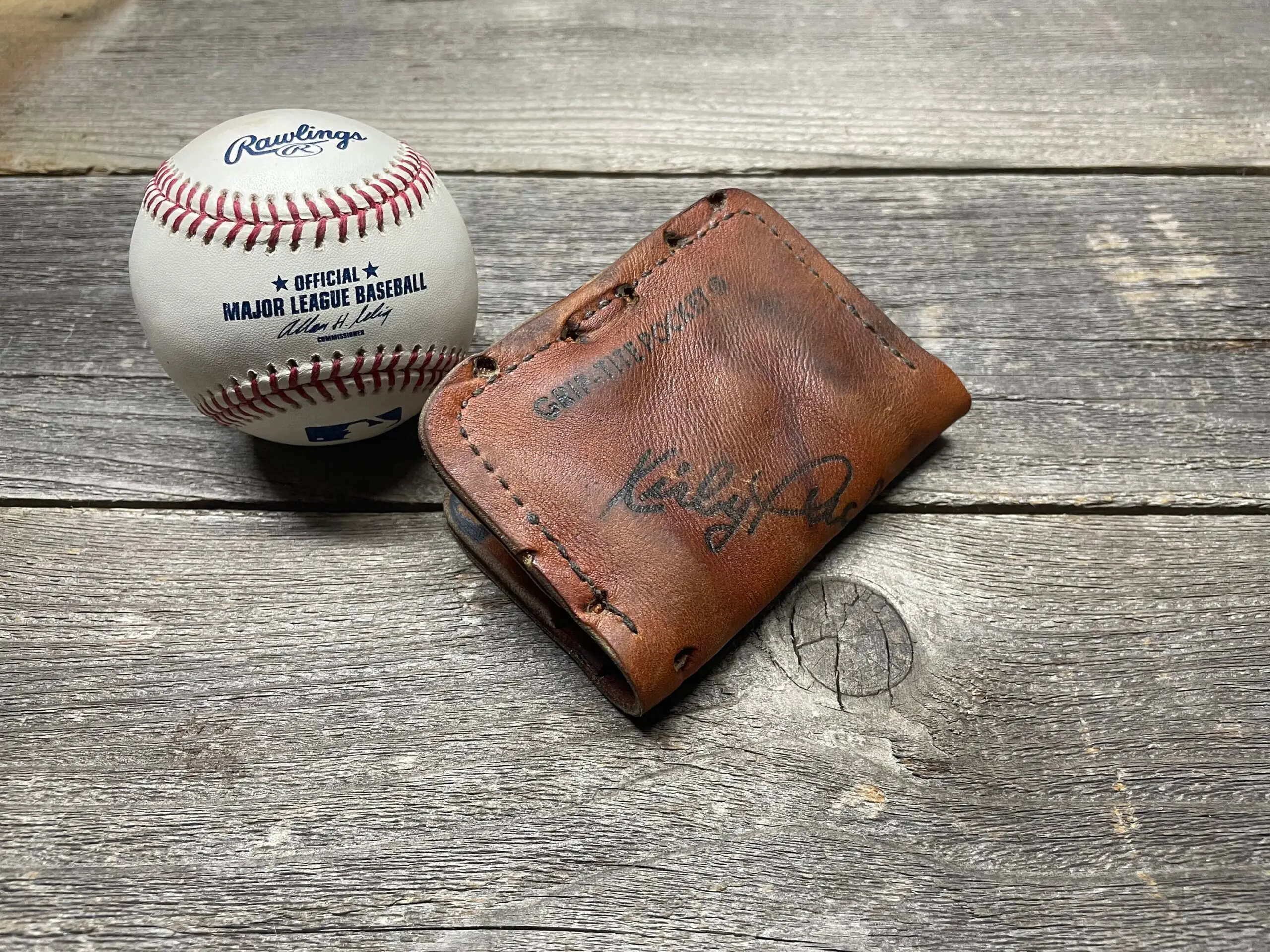 Baseball Embroidered Wallet