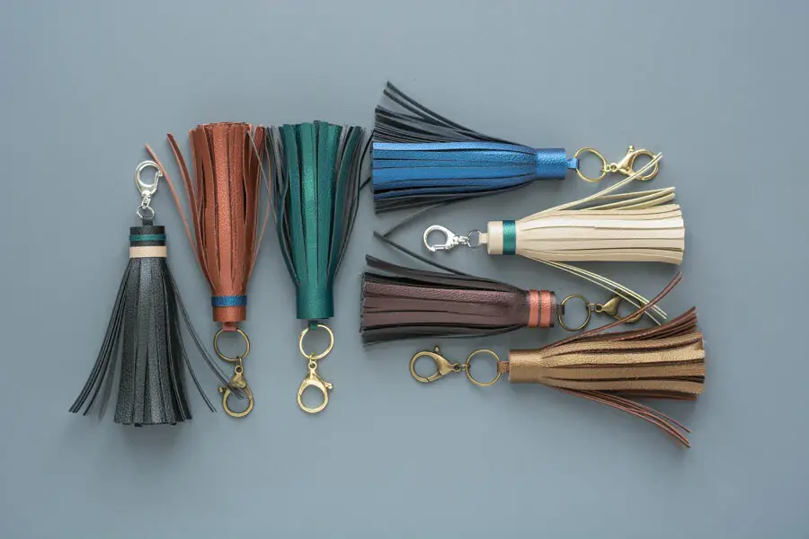 How to Make Leather Tassel Keychains