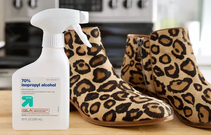 Stretch Suede Shoes with Rubbing Alcohol