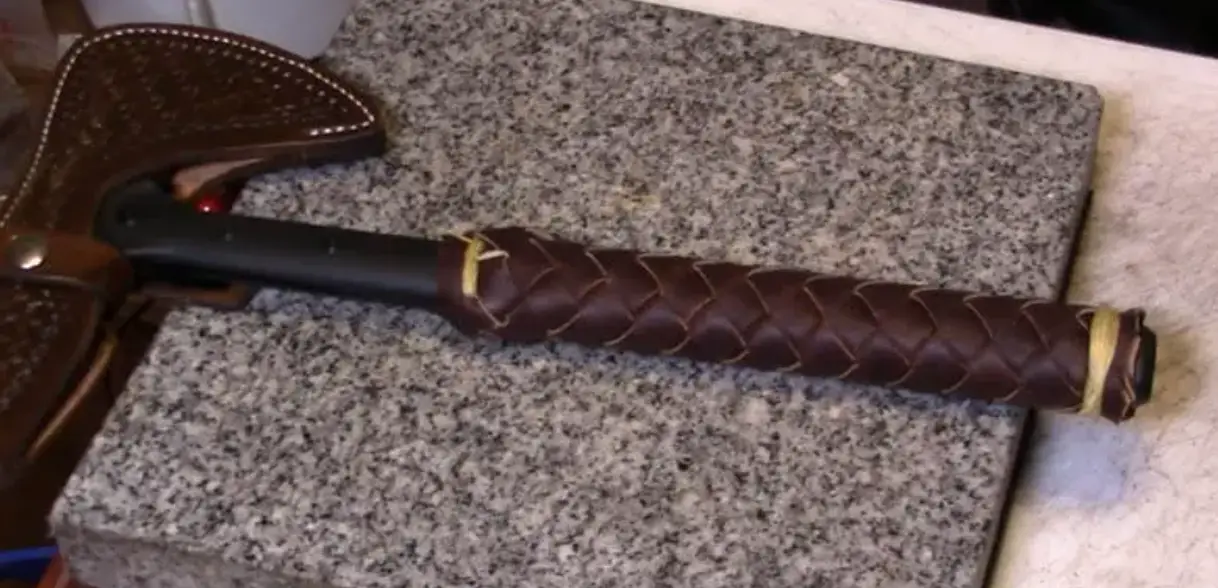 Wrap the Leather Around the Handle