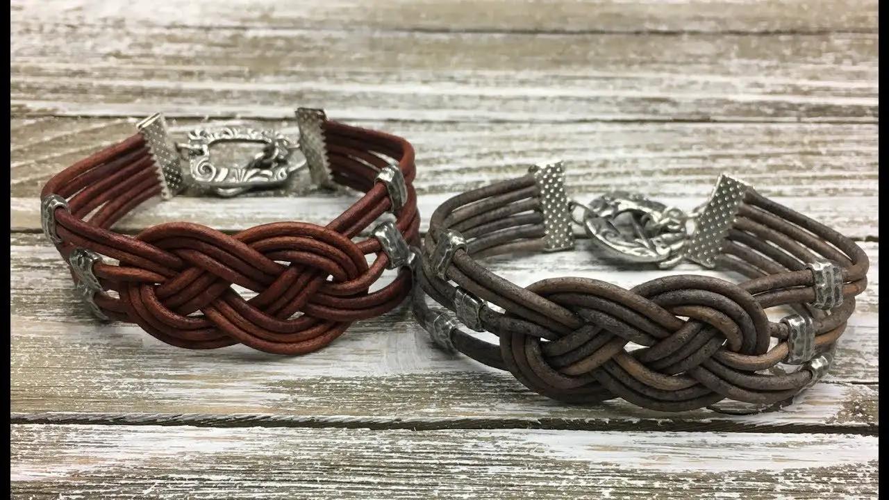 How do you make a Celtic leather knot
