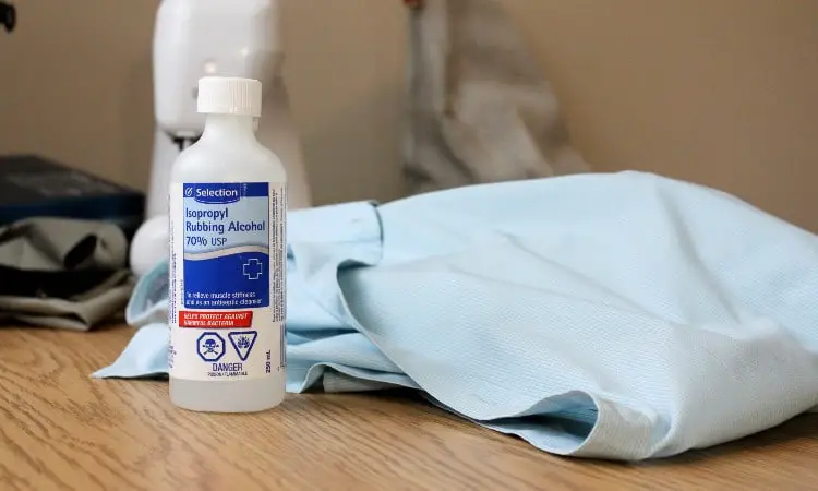 Remove Stains With A Rubbing Alcohol Mixture