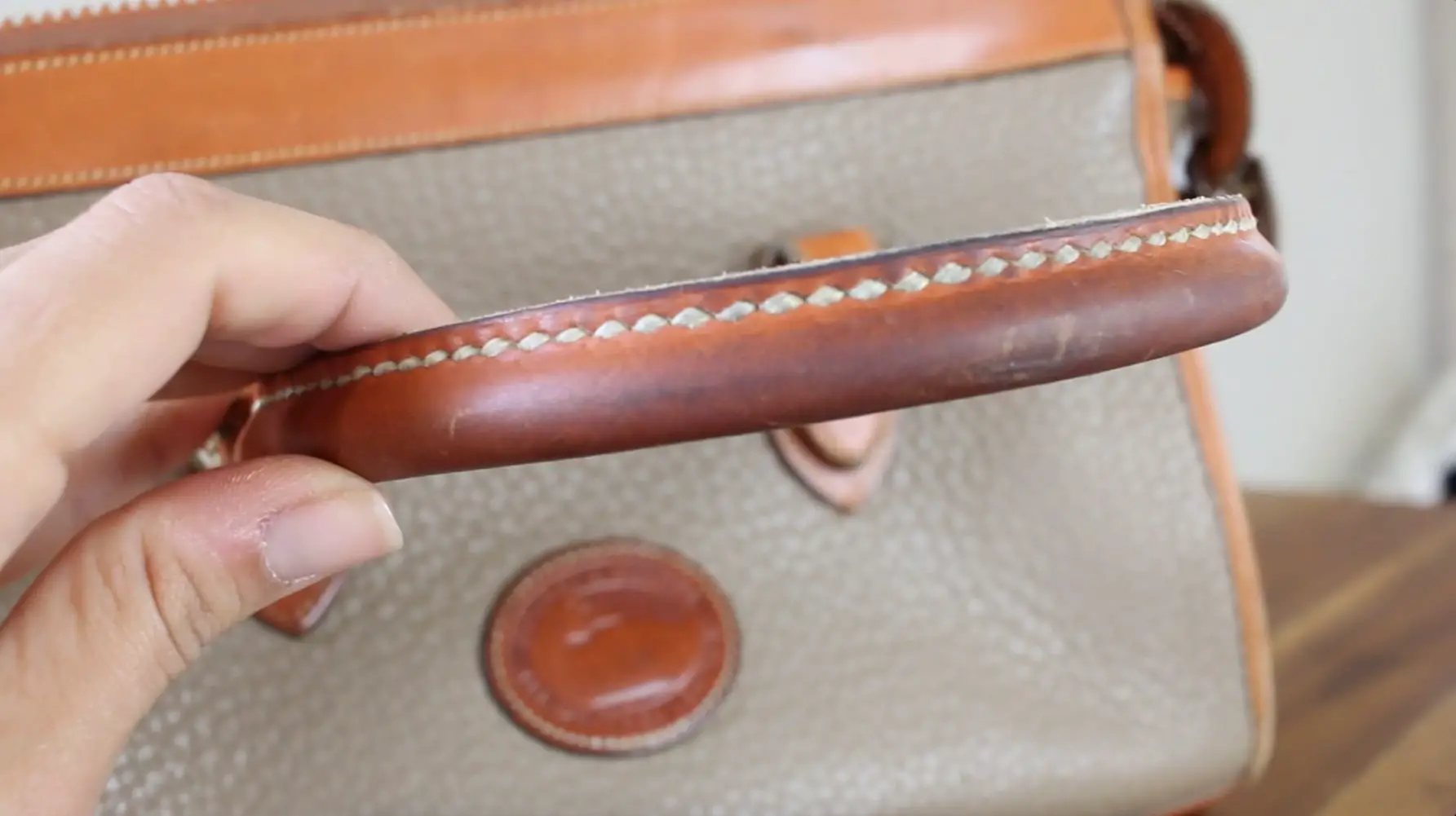 How to restore a faded black leather bag