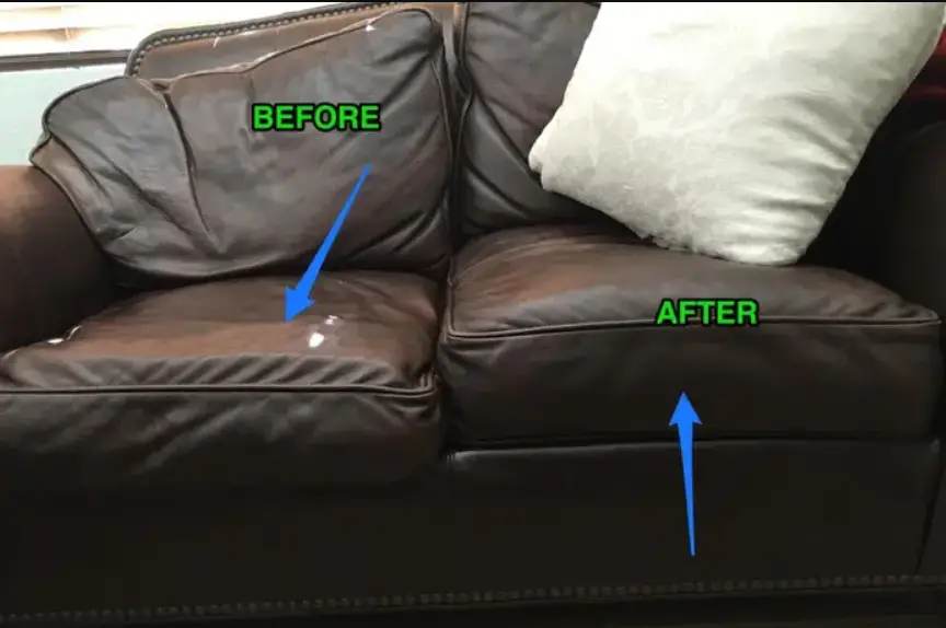 What causes leather sofa sagging