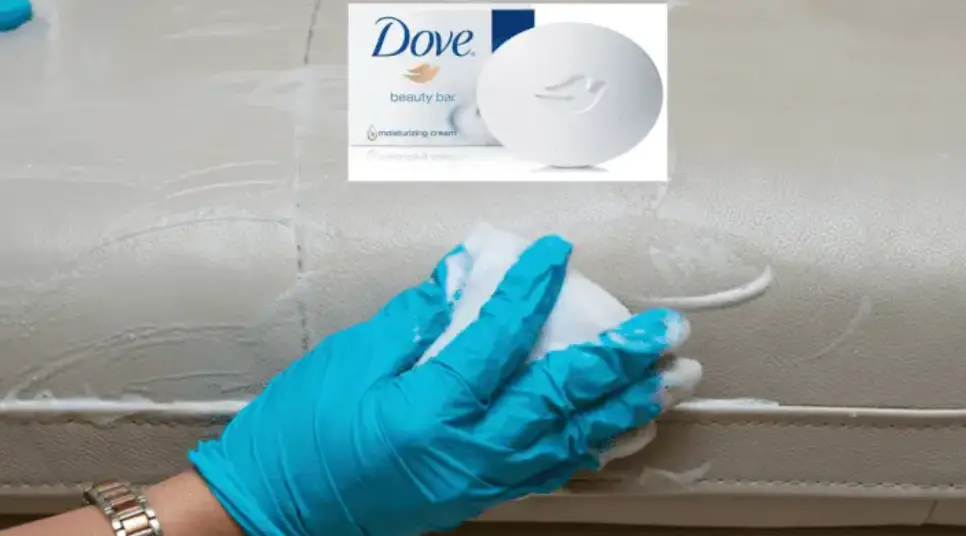 Why Dove soap is good for cleaning leather