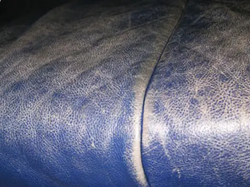 Why does color rub off the leather couch