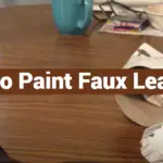 How to Paint Faux Leather?