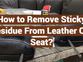 How to Remove Sticky Residue From Leather Car Seat?